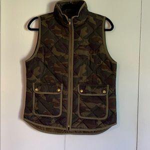 J. Crew camo vest